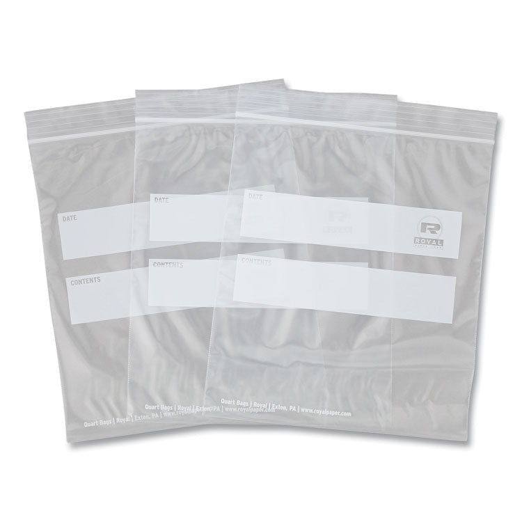 Zipper Bags, 1.73 mil, 7" x 7.99", Clear, 500/Carton 1