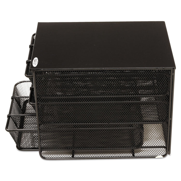 3 Drawer Hospitality Organizer, 7 Compartments, 11.5 x 8.25 x 8.25, Black 8