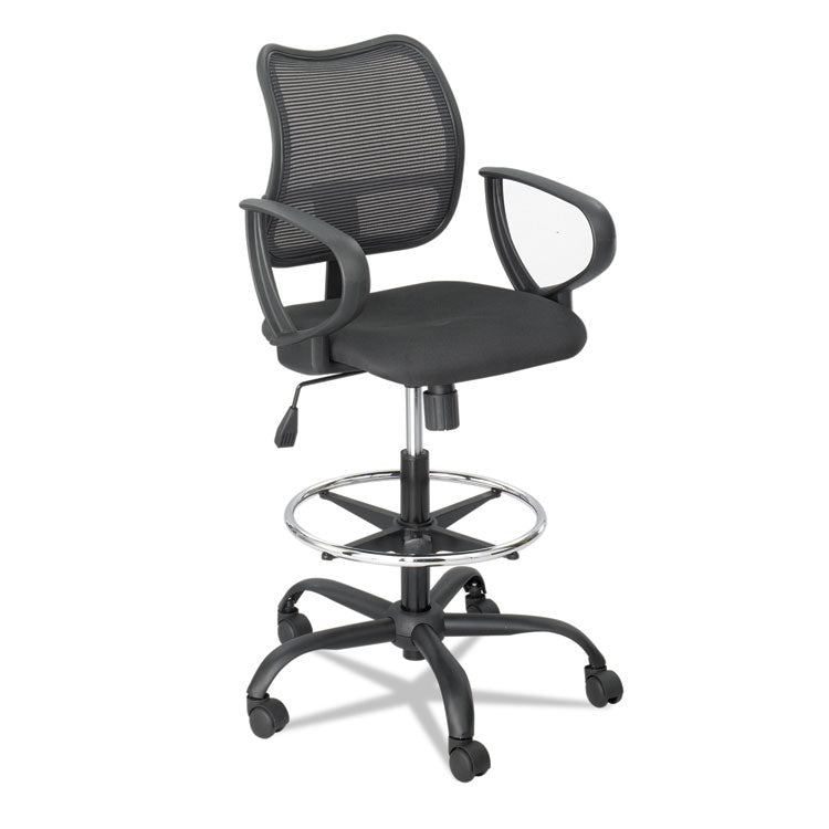 Vue Series Mesh Extended-Height Chair, Supports Up To 250 Lb, 23" To 33" Seat Height, Black Fabric 2