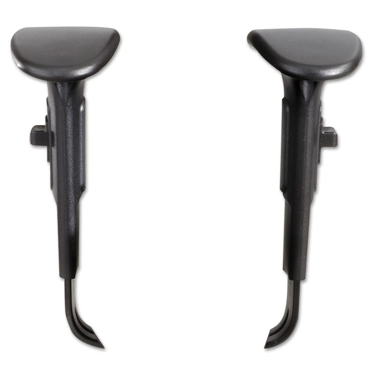 Adjustable T-Pad Arms for Safco Alday and Vue Series Task Chairs and Stools, 3.5 x 10.5 x 14, Black, 2/Set 1