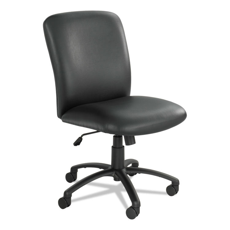 Uber Big/tall Series High Back Chair, Vinyl, Supports Up To 500 Lb, 19.5" To 23.5" Seat Height, Black 2