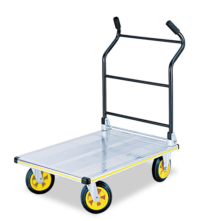 Stow-Away Platform Truck, 1,000 Lb Capacity, 24 X 39 X 40, Aluminum/black 1