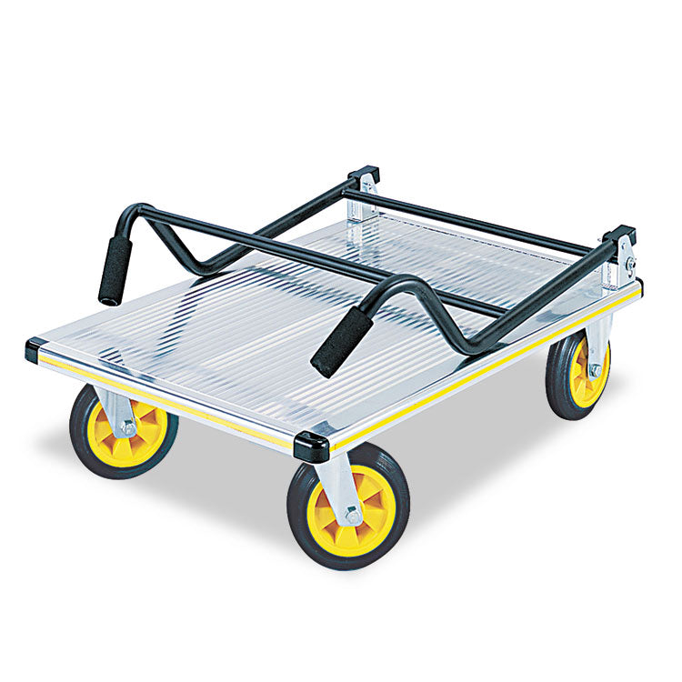 Stow-Away Platform Truck, 1,000 Lb Capacity, 24 X 39 X 40, Aluminum/black 2