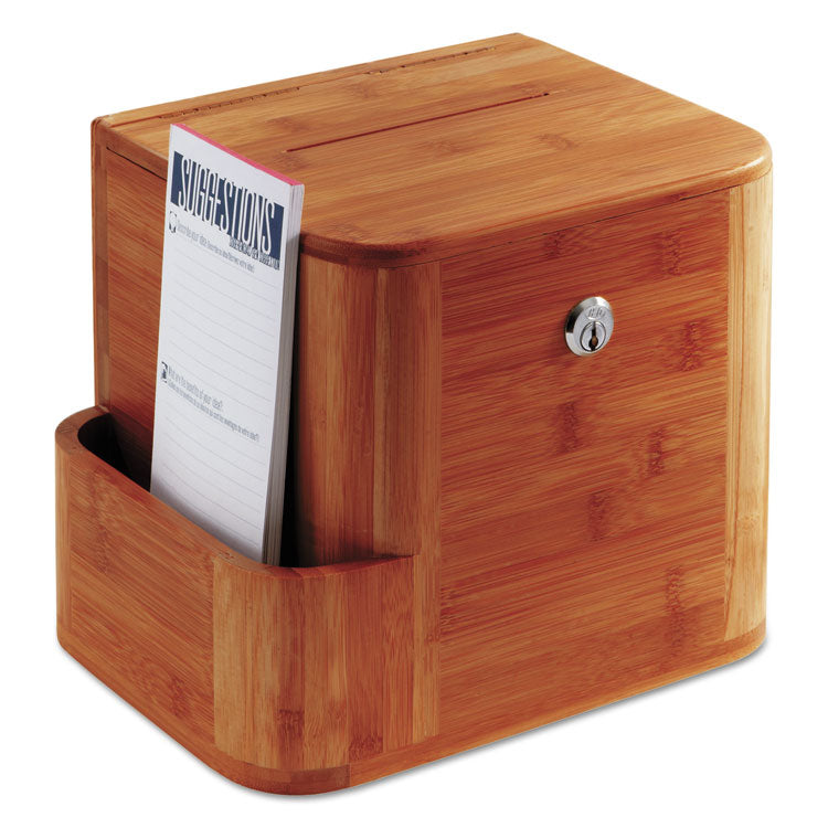 Bamboo Suggestion Boxes, 10 X 8 X 14, Cherry 2