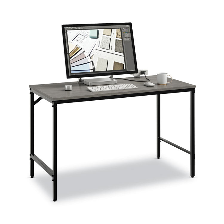 Simple Work Desk, 45.5" X 23.5" X 29.5", Gray 3