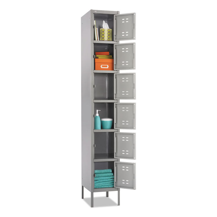 Box Locker, 12w X 18d X 78h, Two-Tone Gray 2