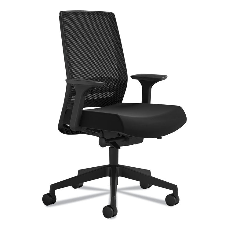 Medina Deluxe Task Chair, Supports Up To 275 Lb, 18" To 22" Seat Height, Black 1