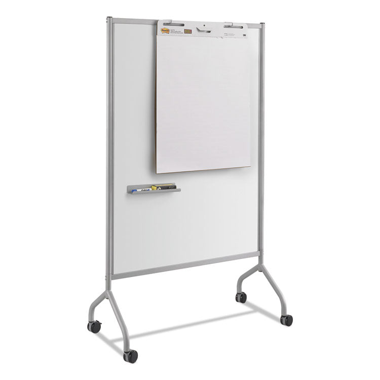 Impromptu Magnetic Whiteboard Collaboration Screen, 42w X 21.5d X 72h, Gray/white 4