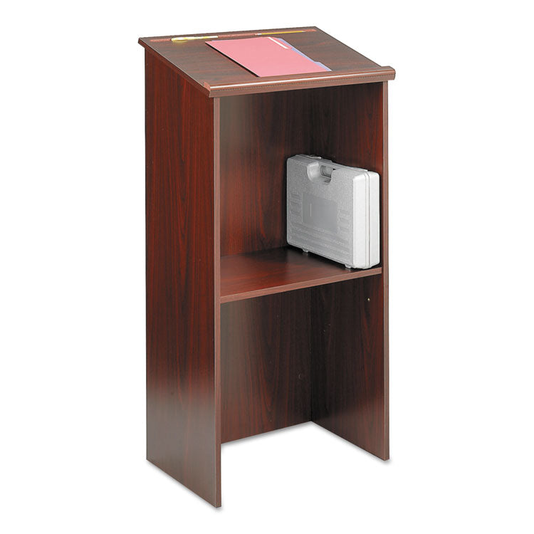 Stand-Up Lectern, 23 X 15.75 X 46, Mahogany 1