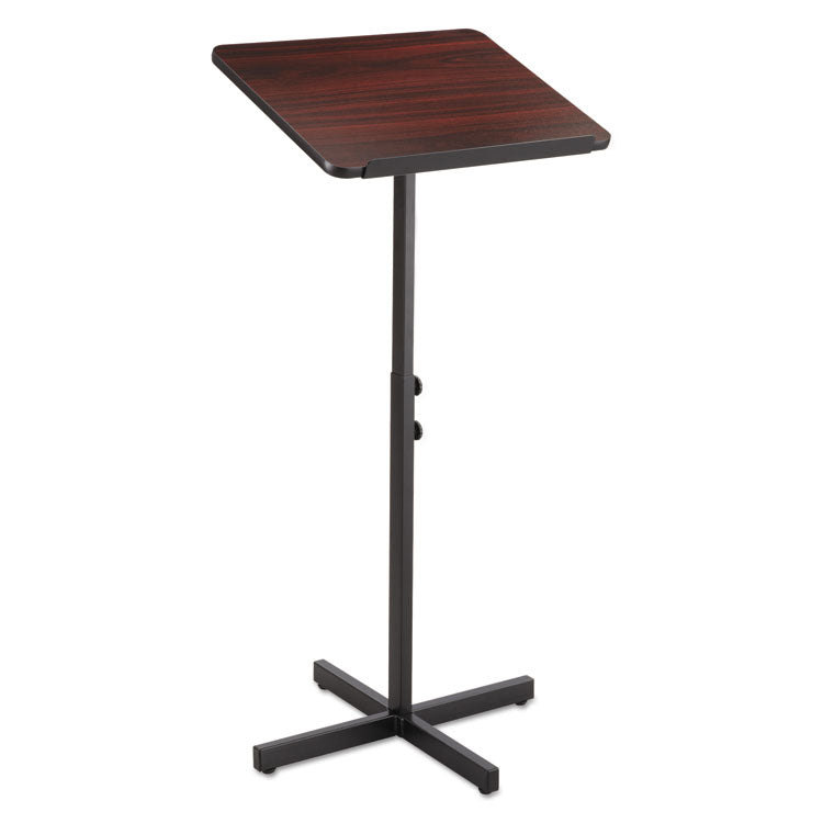 Adjustable Speaker Stand, 21 X 21 X 29.5 To 46, Mahogany/black 3