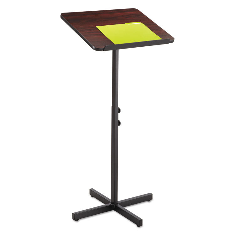 Adjustable Speaker Stand, 21 X 21 X 29.5 To 46, Mahogany/black 4