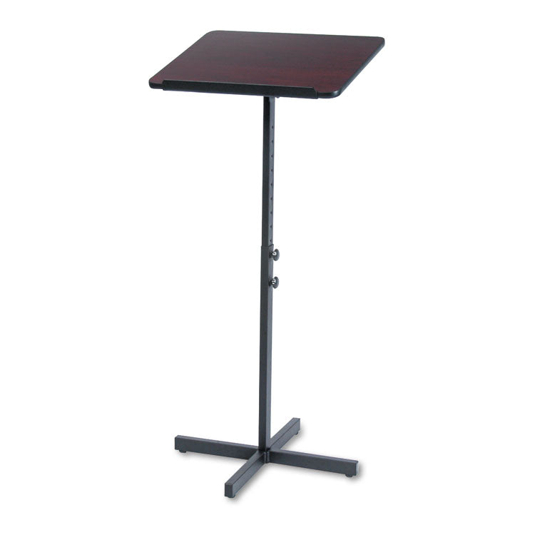 Adjustable Speaker Stand, 21 X 21 X 29.5 To 46, Mahogany/black 2