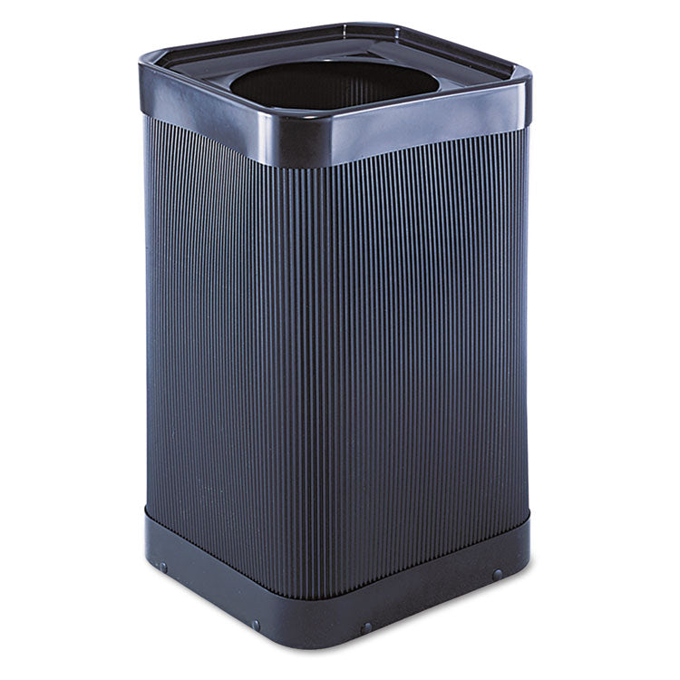 At-Your-Disposal Top-Open Receptacle, 38 gal, Polyethylene, Black 3