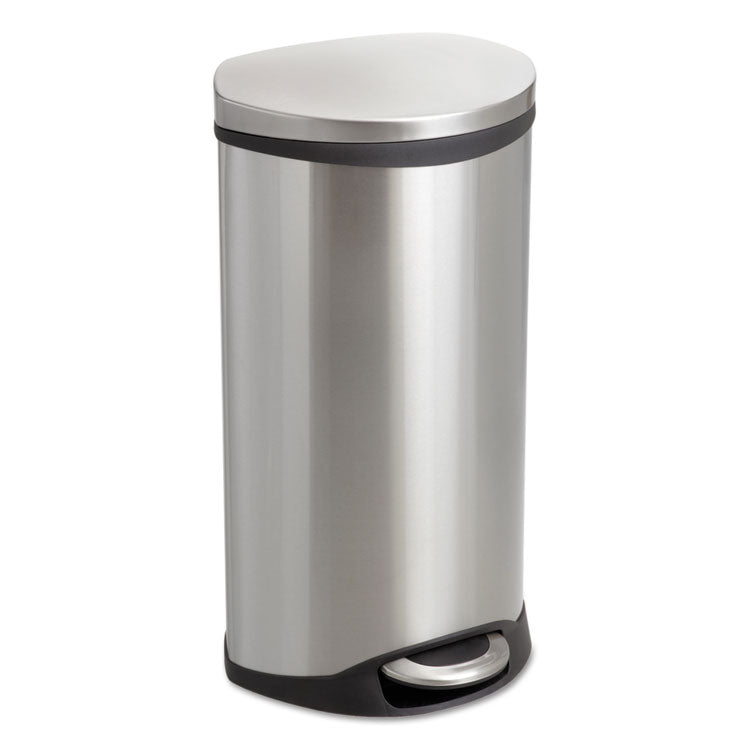 Step-On Medical Receptacle, 7.5 gal, Steel, Stainless Steel 1