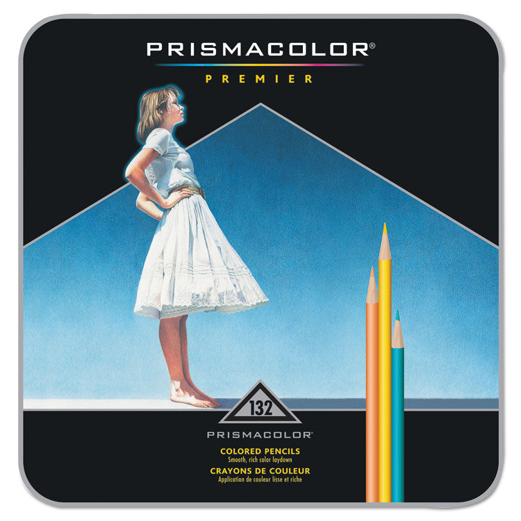 Premier Colored Pencil, 0.7 mm, 2B, Assorted Lead and Barrel Colors, 132/Pack 1