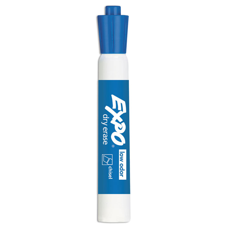 Low-Odor Dry-Erase Marker, Broad Chisel Tip, Blue, Dozen 2