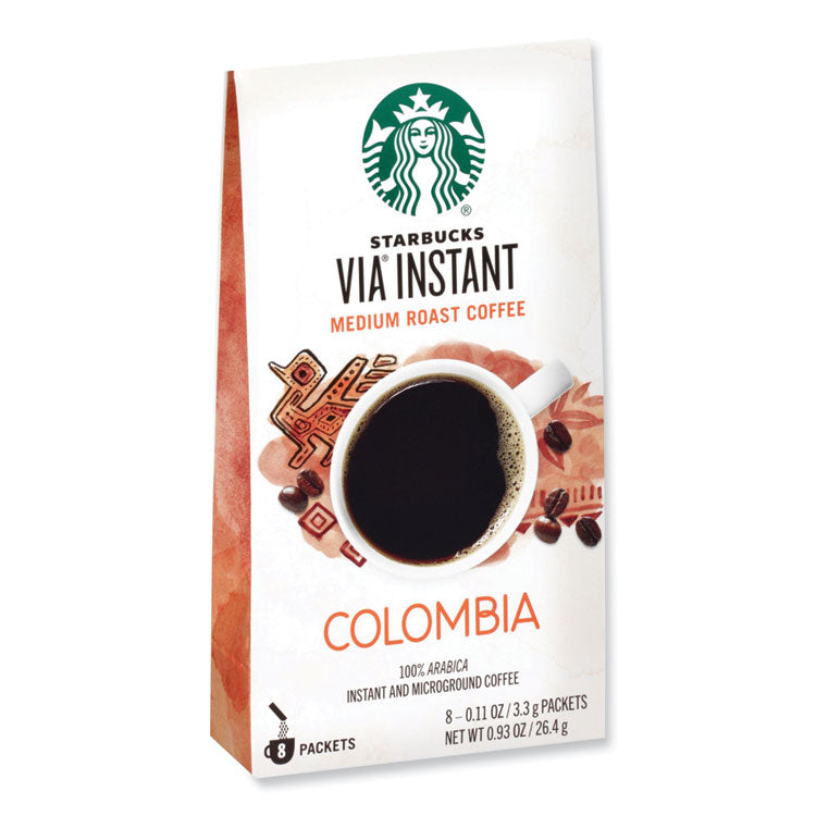 VIA Ready Brew Coffee, Colombia, 1.4 oz Packet, 8/Pack, 12 Packs/Carton 1