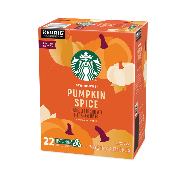 Pumpkin Spice Coffee, K-Cups, 22/Box, 4 Boxes/Carton 4