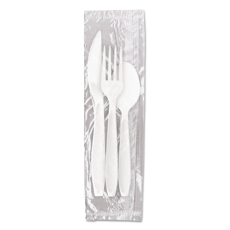 Reliance Mediumweight Cutlery Kit, Knife/fork/spoon, White, 500 Kits/carton 1