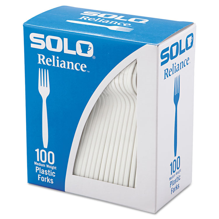 Reliance Mediumweight Cutlery, Fork, White, 100/Box, 1,000/Carton 2