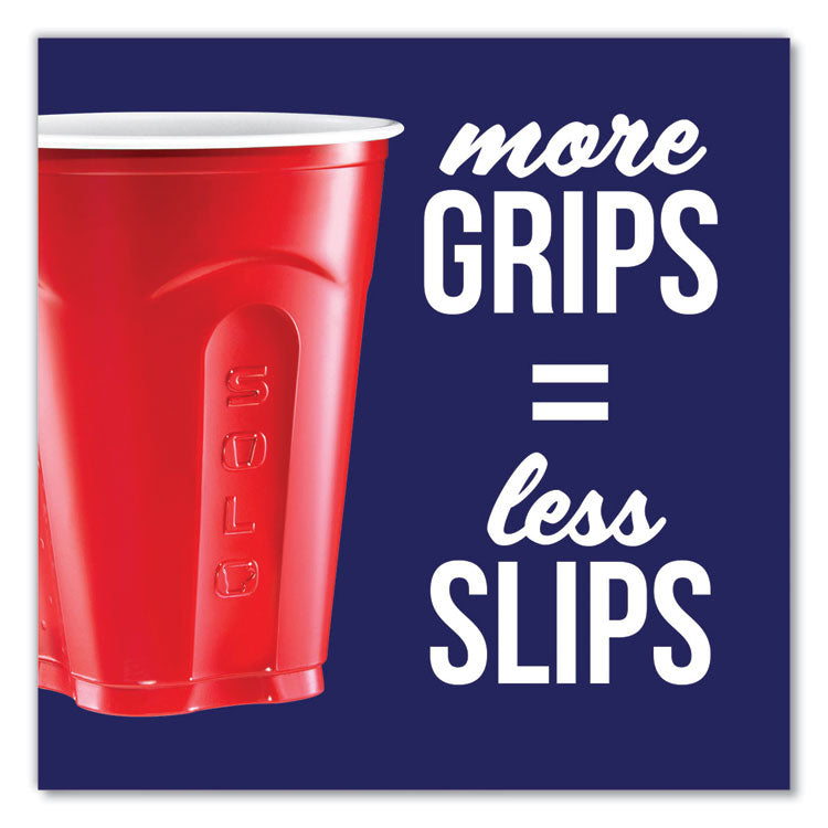 Squared Plastic Party Cups, 18 oz, Red, 240/Carton 1