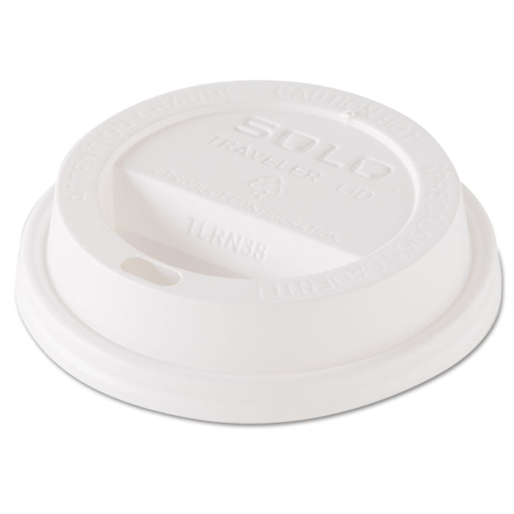 Traveler Dome Hot Cup Lid, Fits 8 Oz Cups, White, 100/pack, 10 Packs/carton 1