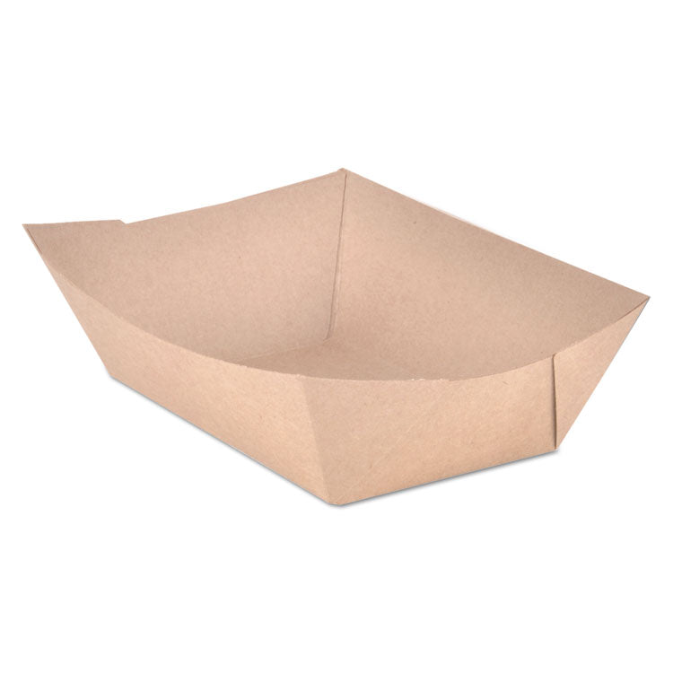 Eco Food Trays, 3 lb Capacity, Brown Kraft, Paper, 500/Carton 1