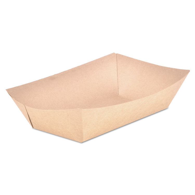 Eco Food Trays, 5 lb Capacity, Brown Kraft, Paper, 500/Carton 1