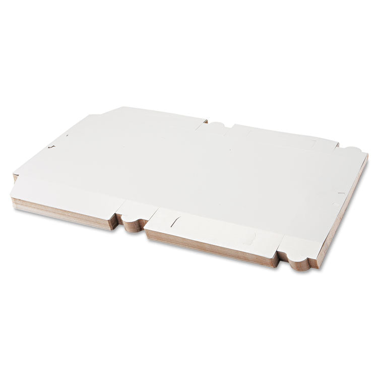 White One-Piece Non-Window Bakery Boxes, 1/2-Sheet Cake Box, 19 x 14 x 4, White, Paper, 50/Carton 3