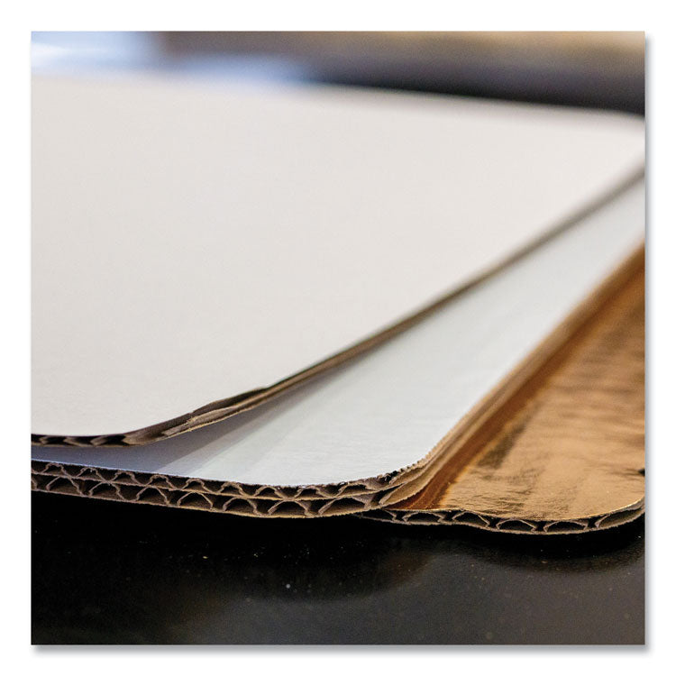 Bakery Bright White Cake Pad, Single Wall Pad, 1/4 Sheet, 10 x 14, White, Paper, 100/Bundle 2