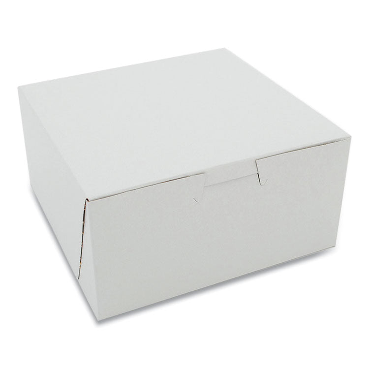 White One-Piece Non-Window Bakery Boxes, Standard, 3 x 6 x 6, White, Paper, 250/Carton 1