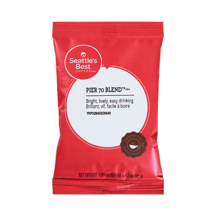 Premeasured Coffee Packs, Pier 70 Blend, 2.1 oz Packet, 72/Box 1