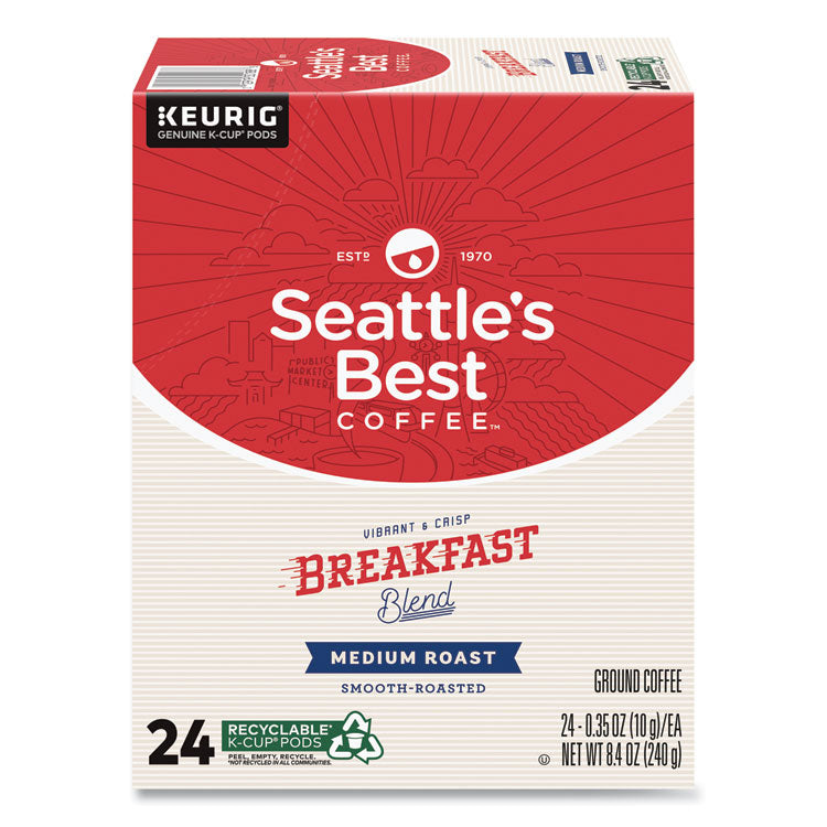 Breakfast Blend Coffee K-Cups, 24/Box, 4/Carton 1