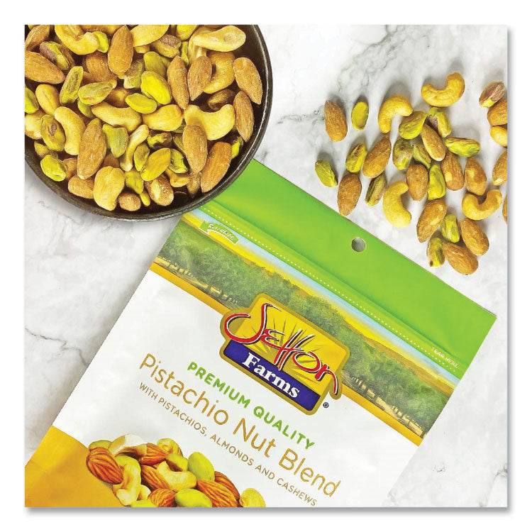 Pistachio Nut Blend, Pistachio, Almonds, Cashews, 4 oz Bag, 10/Carton 2