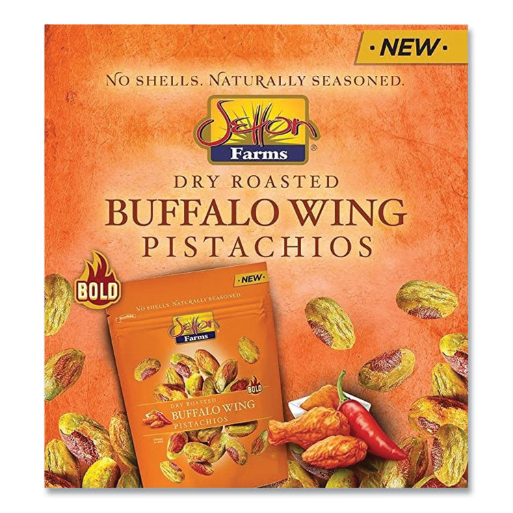 Buffalo Pistachios, Buffalo Wing, 2.5 oz Bag, 8/Carton 2