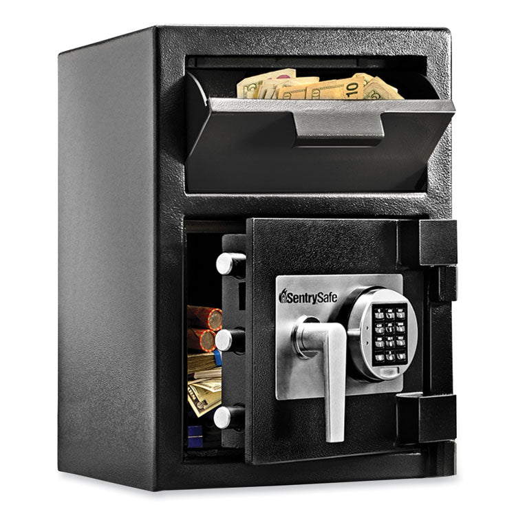 Digital Depository Safe, Large, 0.94 Cu Ft, 14w X 15.6d X 20h, Black 1