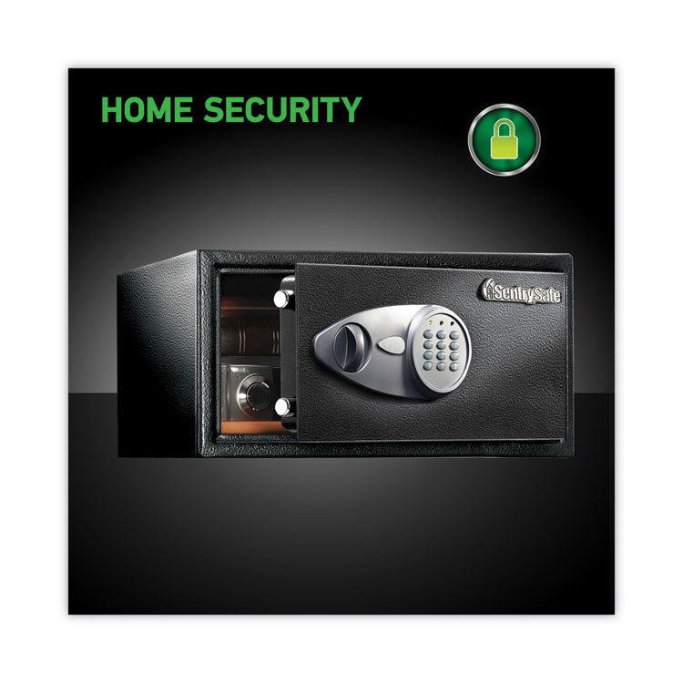 Electronic Lock Security Safe, 1 Cu Ft, 16.94w X 14.56d X 8.88h, Black 2