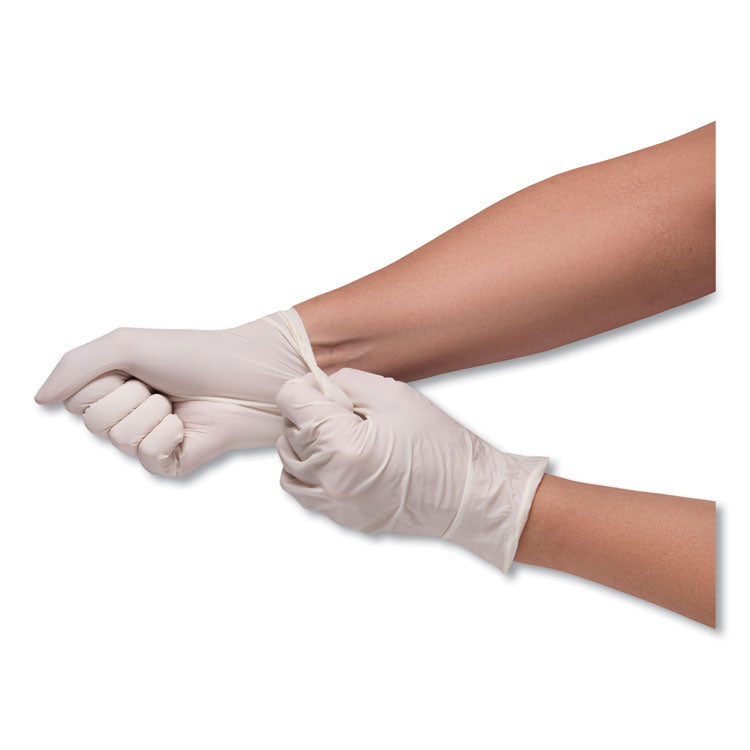 Stretch Vinyl Examination Gloves, Cream, Medium, 100/Box, 10 Boxes/Carton 4