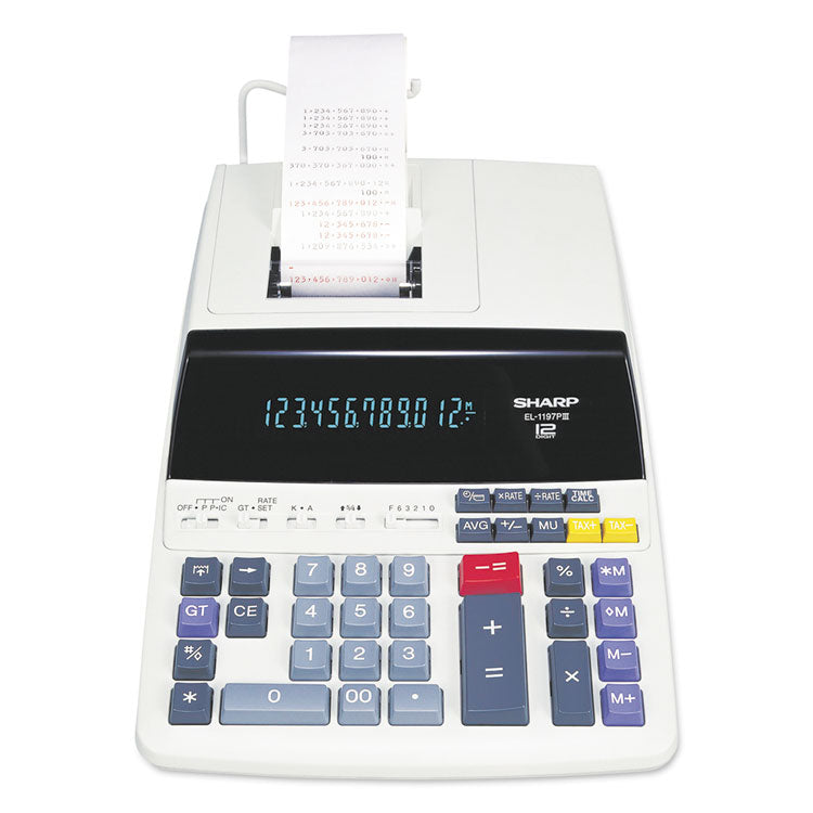 El1197piii Two-Color Printing Desktop Calculator, Black/red Print, 4.5 Lines/sec 1