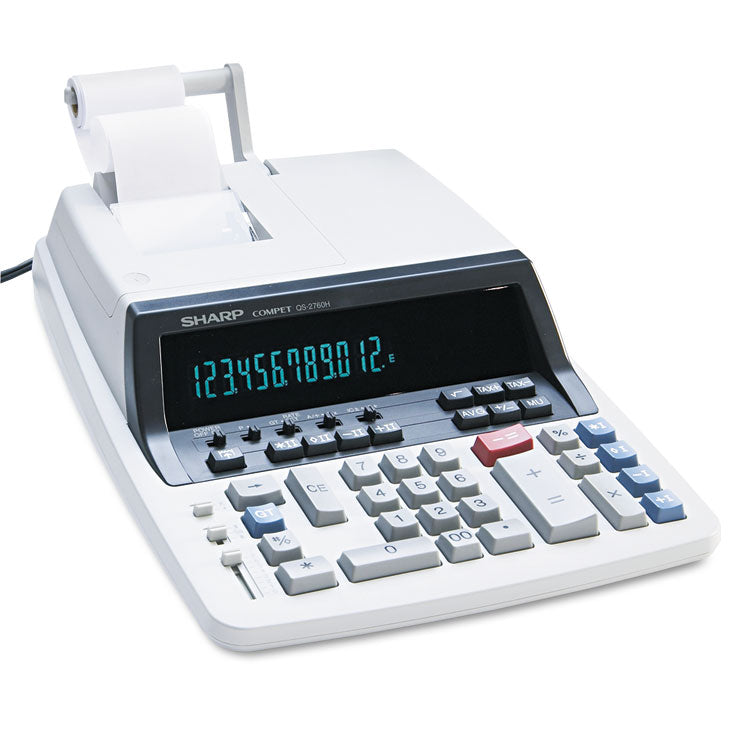 Qs-2760h Two-Color Ribbon Printing Calculator, Black/red Print, 4.8 Lines/sec 1