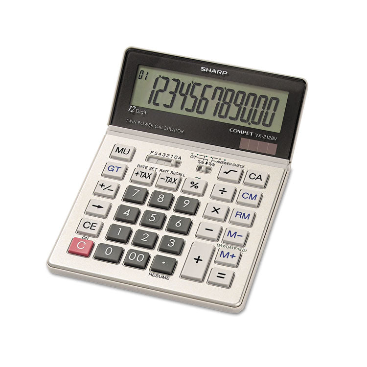 Vx2128v Commercial Desktop Calculator, 12-Digit Lcd 1