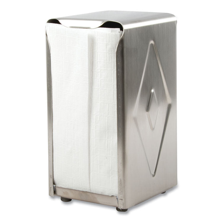 Tabletop Napkin Dispenser, Tall Fold, 3.75 x 4 x 7.5, Capacity: 150, Chrome 4