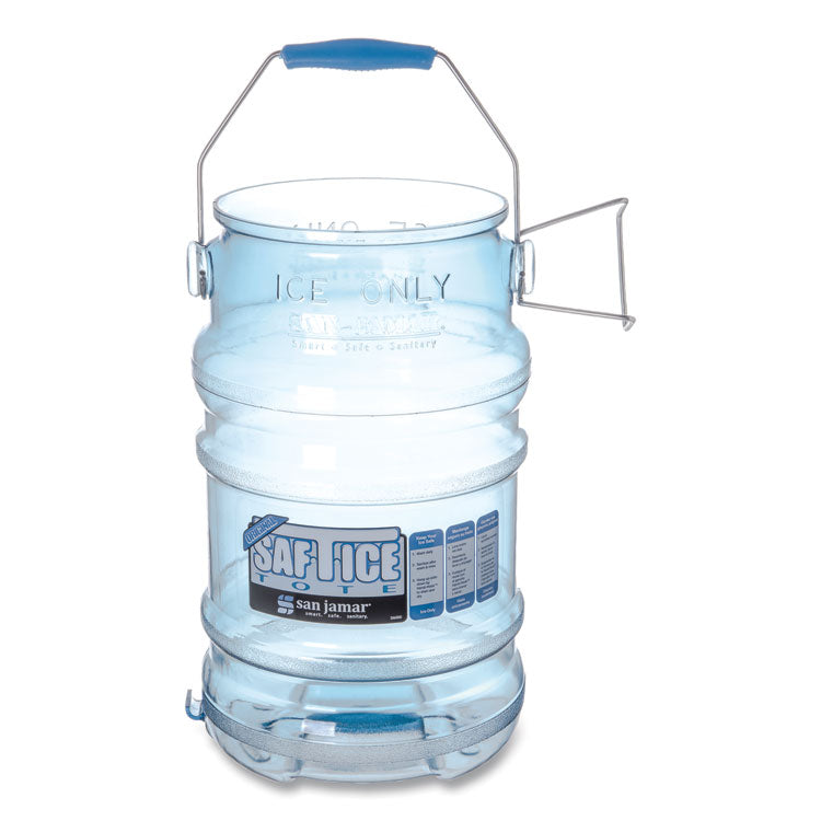 Saf-T-Ice Tote, 6 gal, Transparent Blue 2