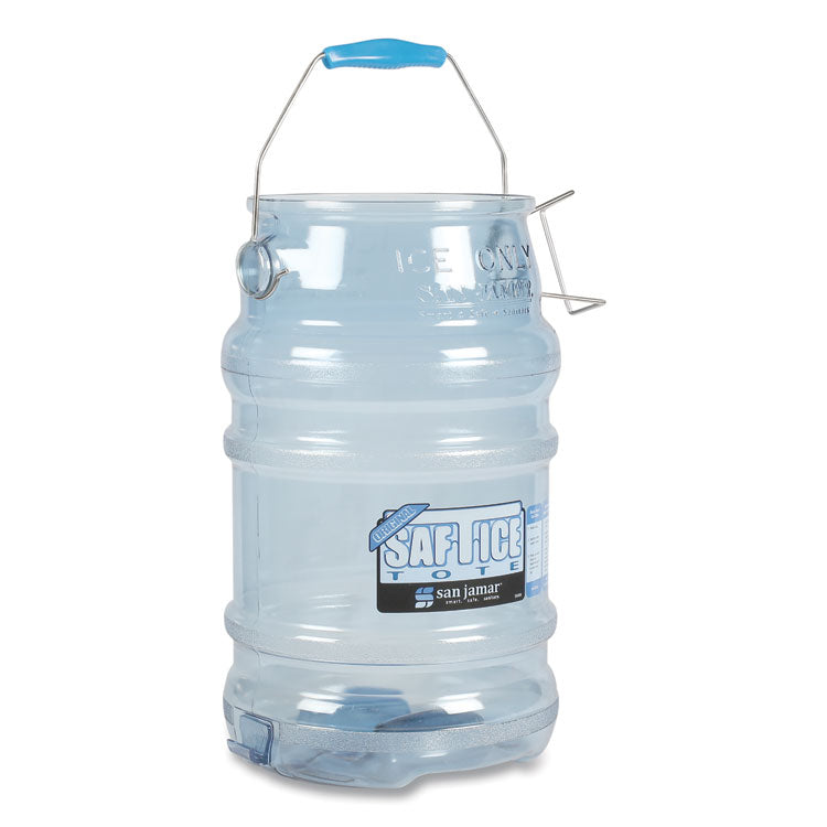 Saf-T-Ice Tote, 6 gal, Transparent Blue 3