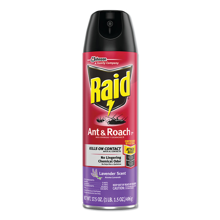 Ant and Roach Killer, 17.5 oz Aerosol Spray, Lavender, 12/Carton 1