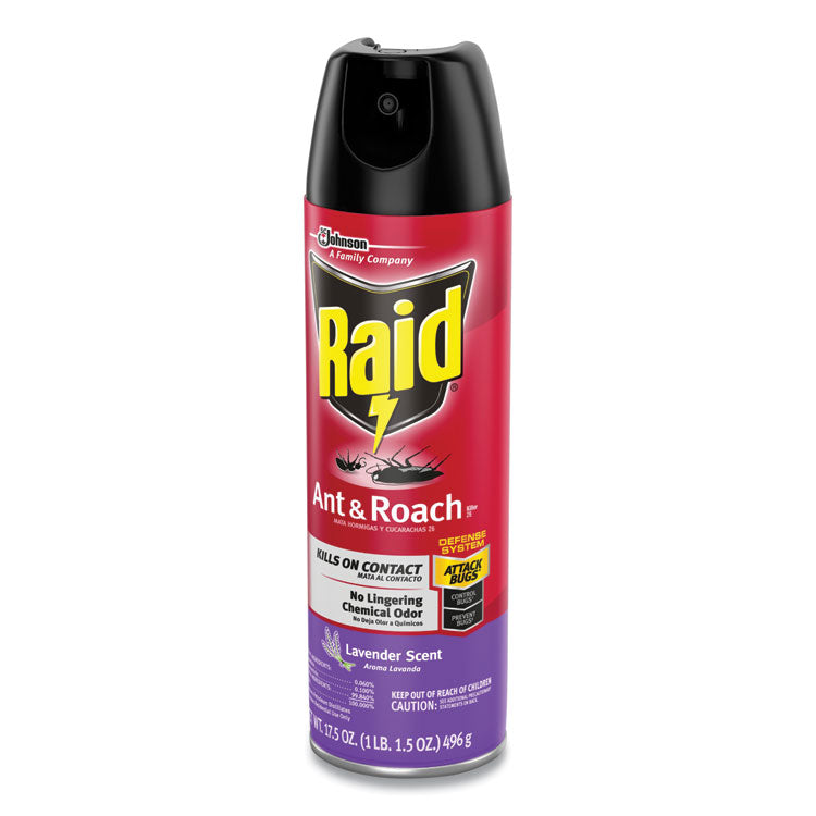 Ant and Roach Killer, 17.5 oz Aerosol Spray, Lavender, 12/Carton 3