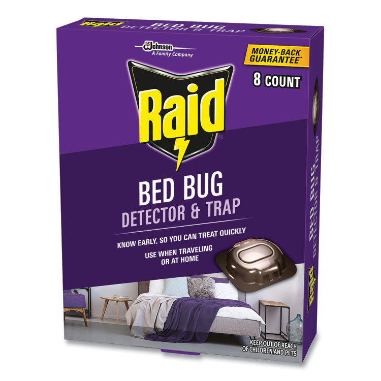 Bed Bug Detector and Trap, 0.19 lb Trap, 8 Traps/Box, 6/Carton 4