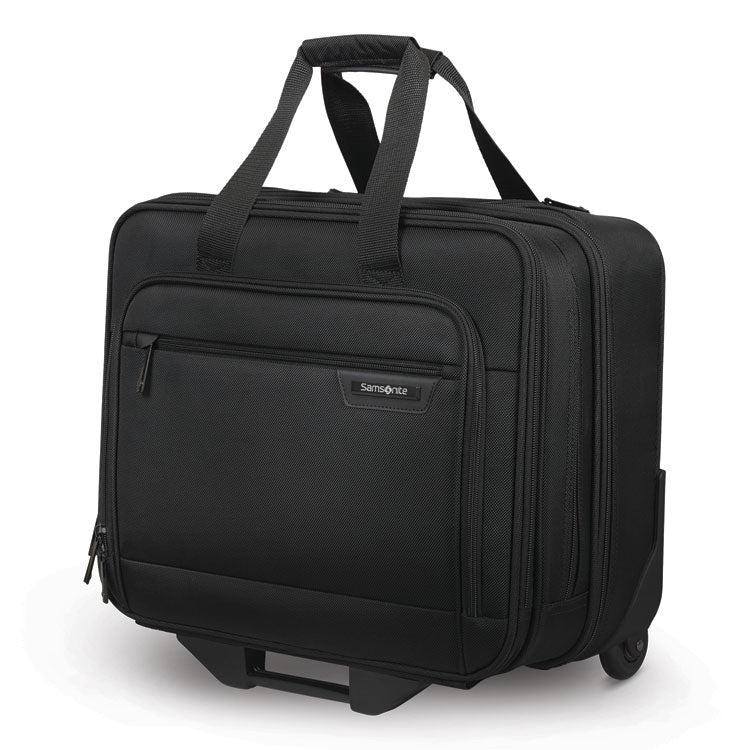 Rolling Business Case, Fits Devices Up to 15.6", Polyester, 16.54 x 8 x 9.06, Black 1