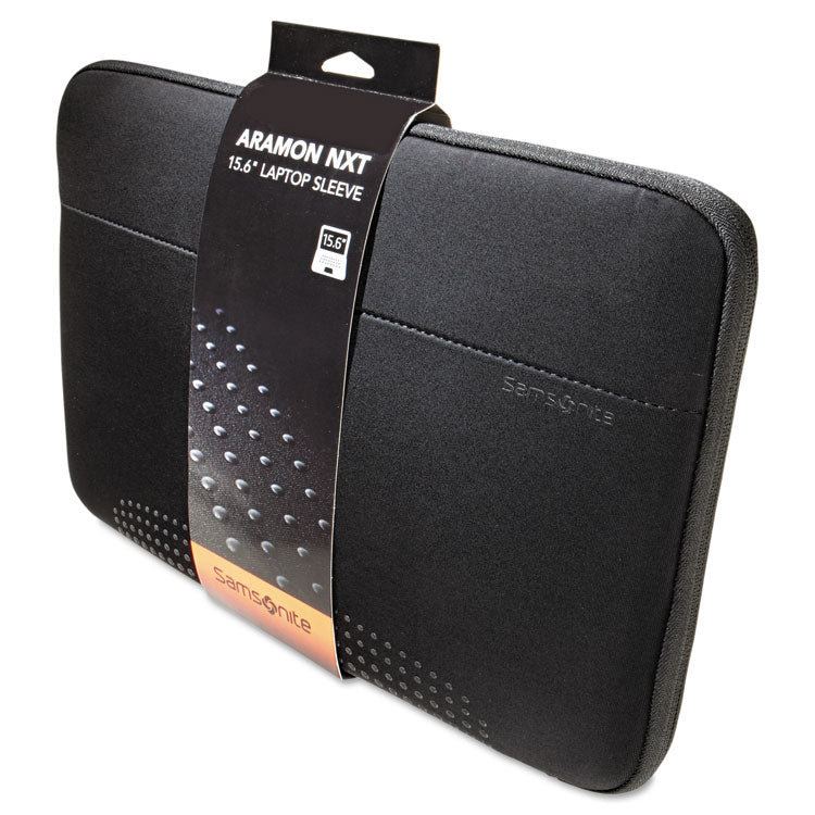 Aramon Laptop Sleeve, Fits Devices Up to 15.6", Neoprene, 15.75 x 1 x 10.5, Black 2