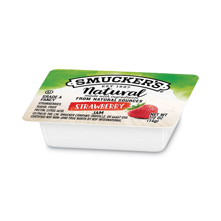 Smuckers 1/2 Ounce Natural Jam, 0.5 Oz Container, Strawberry, 200/carton 3